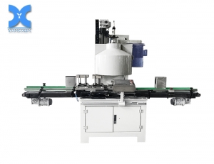 Four-wheel manual cover automatic sealing machine